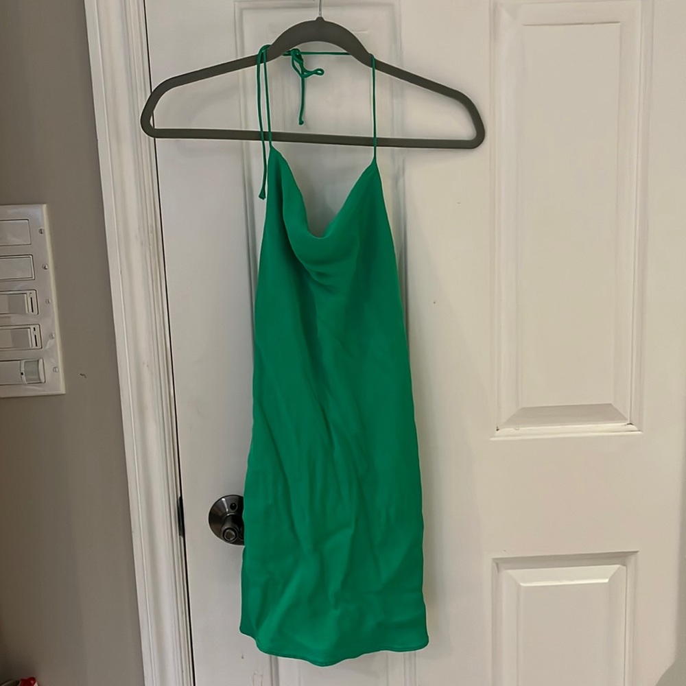 Satin Effect Halter Top